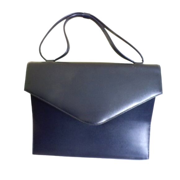 Martin of Calif. Vintage Navy Blue Bag Classic Style MCM Church Lady Look - Picture 1 of 2